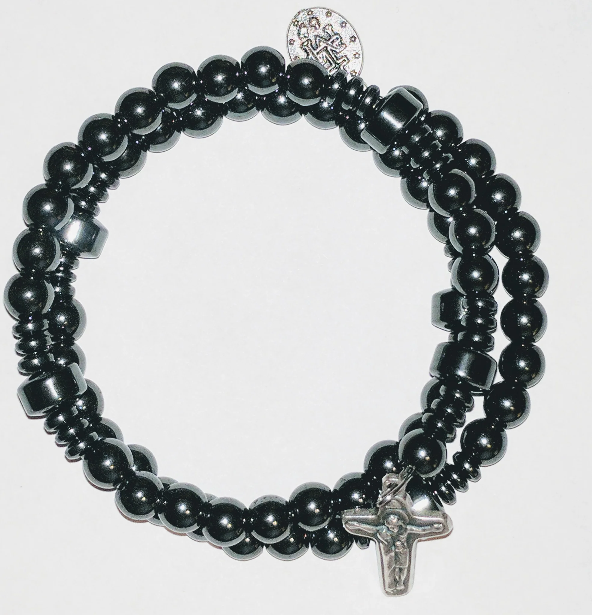Resolve of Steel Rosary Bracelet-Nuts and Bolts